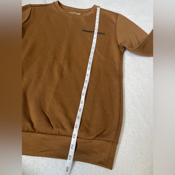 Kenneth Cole Boys’ Sweatshirt – Size 14/16 | Brown Long Sleeve Crewneck - Picture 3 of 5